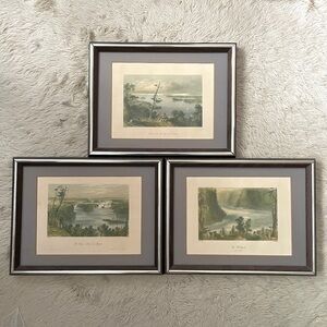Vintage WH Bartlett Framed Prints of Ontario - set of 3 🇨🇦